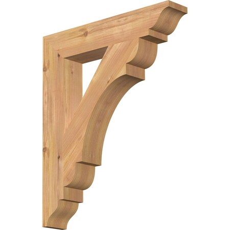 Ekena Millwork Olympic Traditional Smooth Bracket, Western Red Cedar, 3 1/2"W x 20"D x 24"H BKT04X20X24OLY01SWR